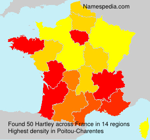 Surname Hartley in France