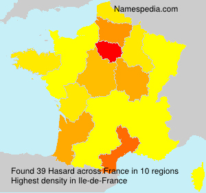 Surname Hasard in France