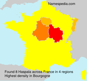 Surname Haspala in France