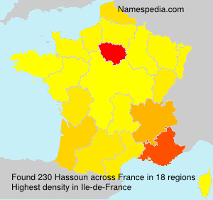 Surname Hassoun in France