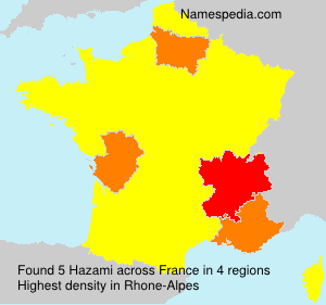 Surname Hazami in France