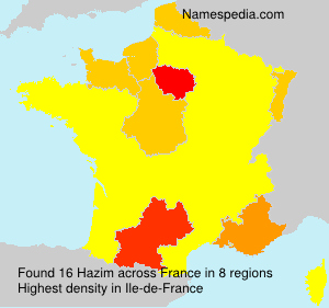 Surname Hazim in France