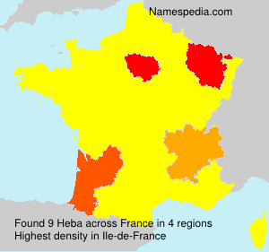 Surname Heba in France