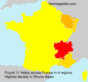 Surname Hebia in France