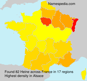 Surname Heine in France