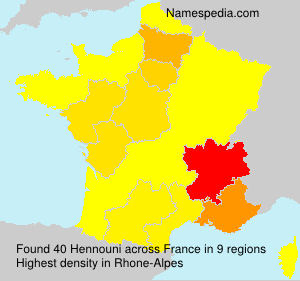 Surname Hennouni in France
