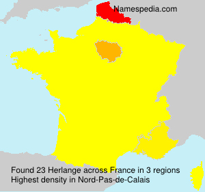Surname Herlange in France