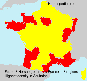 Surname Hersperger in France