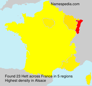 Surname Hett in France