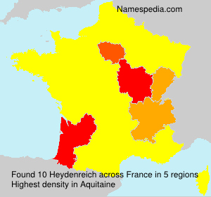 Surname Heydenreich in France