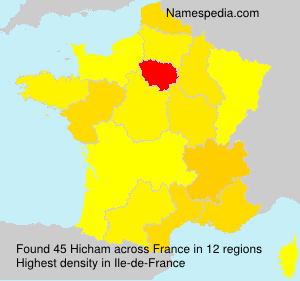 Surname Hicham in France