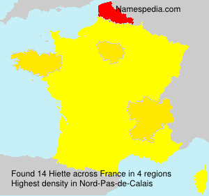 Surname Hiette in France
