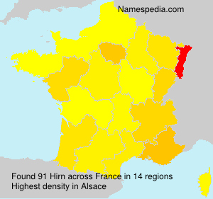 Surname Hirn in France