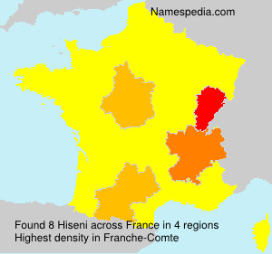 Surname Hiseni in France