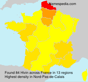Surname Hivin in France