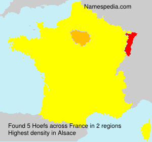 Surname Hoefs in France