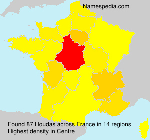 Surname Houdas in France