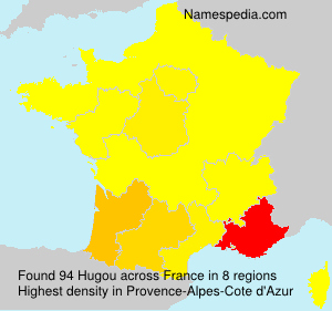 Surname Hugou in France