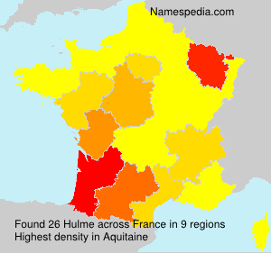 Surname Hulme in France