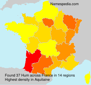 Surname Hum in France