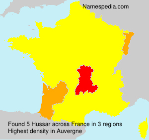 Surname Hussar in France