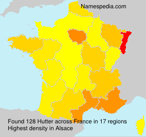 Surname Hutter in France