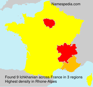 Surname Ichkhanian in France
