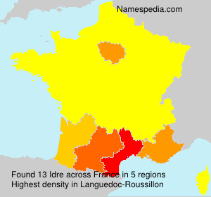 Surname Idre in France