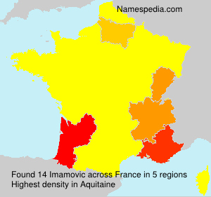 Surname Imamovic in France
