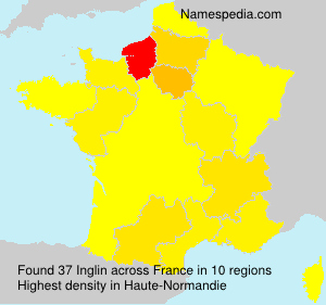 Surname Inglin in France
