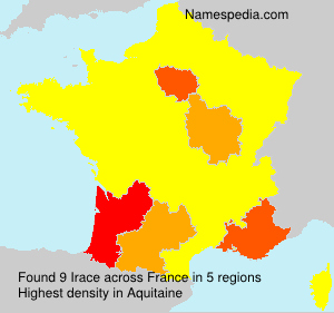 Surname Irace in France