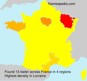 Surname Iseler in France