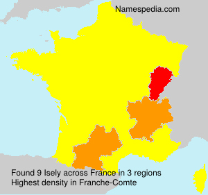 Surname Isely in France