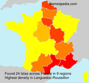 Surname Istas in France