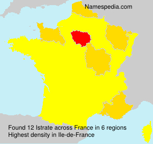 Surname Istrate in France