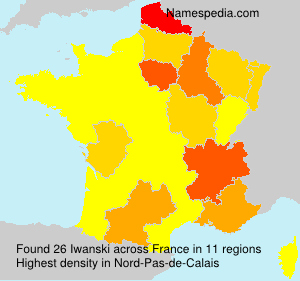 Surname Iwanski in France