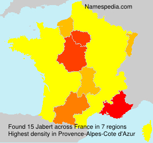Surname Jabert in France