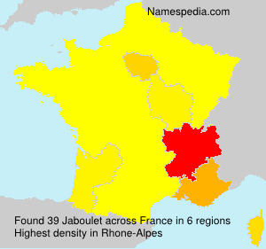 Surname Jaboulet in France