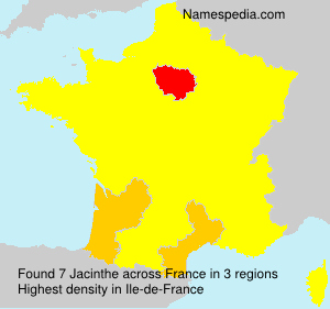 Surname Jacinthe in France