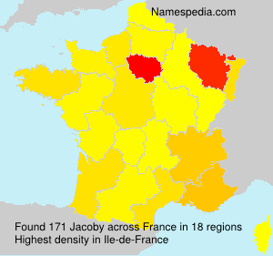 Surname Jacoby in France
