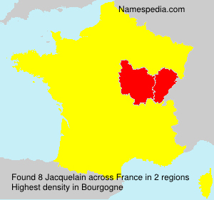 Surname Jacquelain in France