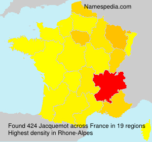 Surname Jacquemot in France