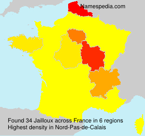 Surname Jailloux in France