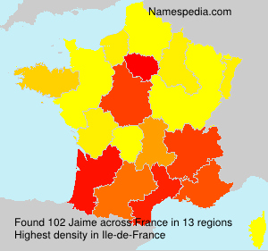 Surname Jaime in France