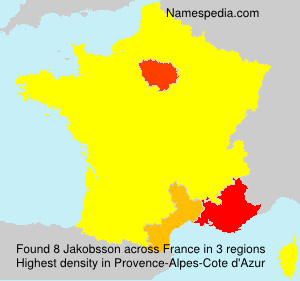 Surname Jakobsson in France