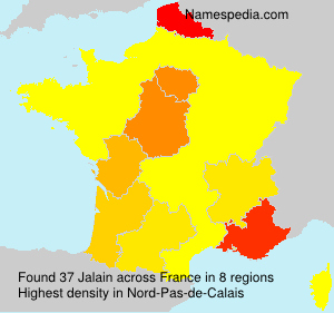 Surname Jalain in France