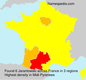Surname Jarantowski in France