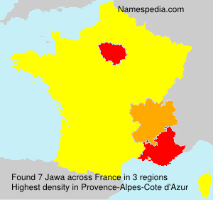 Surname Jawa in France