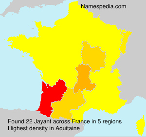 Surname Jayant in France