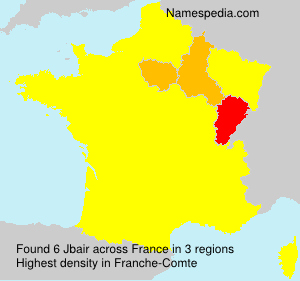 Surname Jbair in France